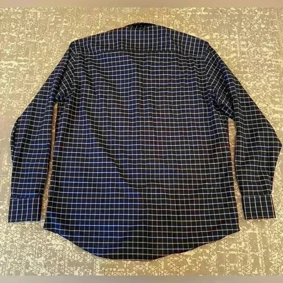Bugatchi Men''s Button-Up Long Sleeve Shirt color Blue size XL - Picture 6 of 7